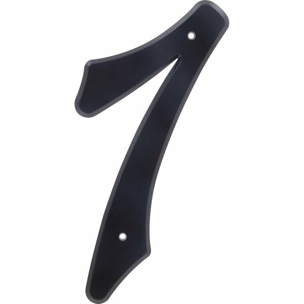 Ornatus Outdoors 4 in. Nail-On Black Plastic House Number - 7 OR3517040